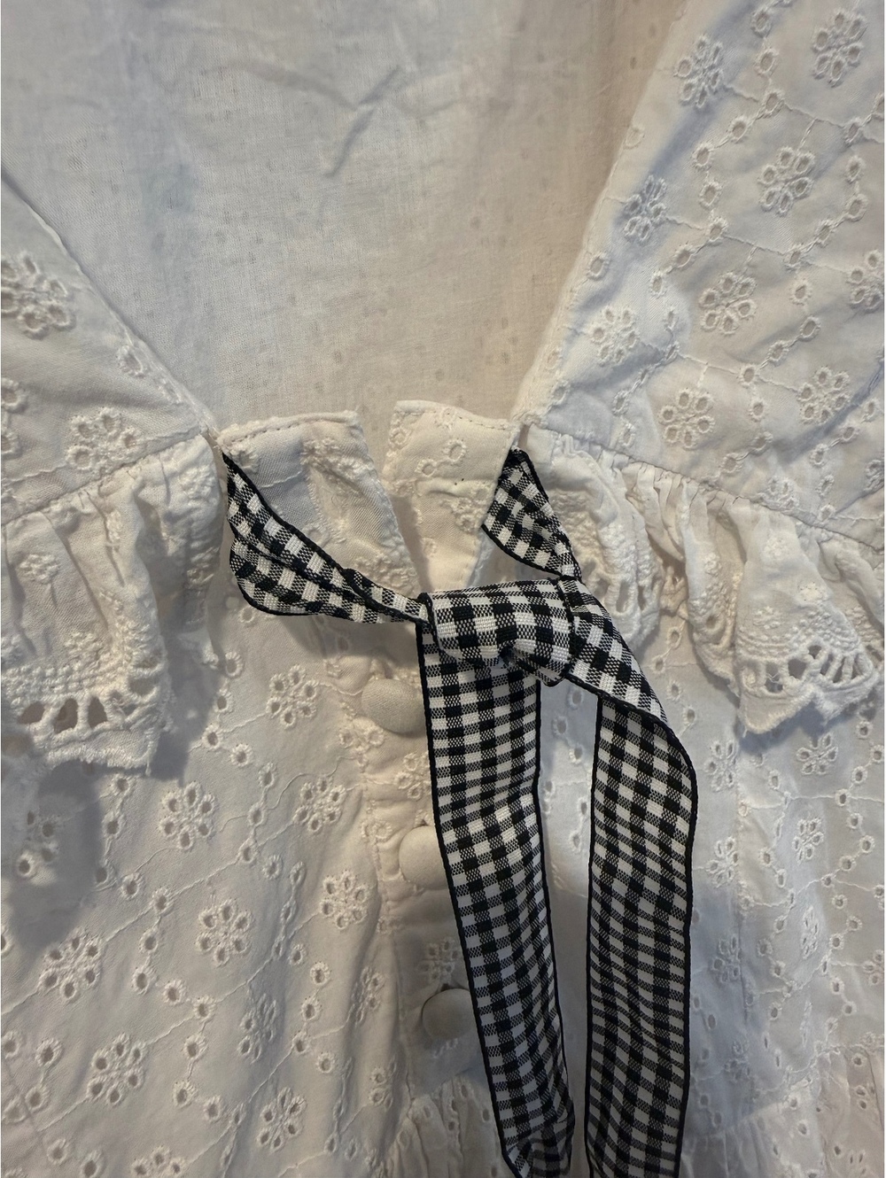 FOR LOVE & LEMONS Marilyn Collared eyelet Mini Dress - Picture 5 of 8